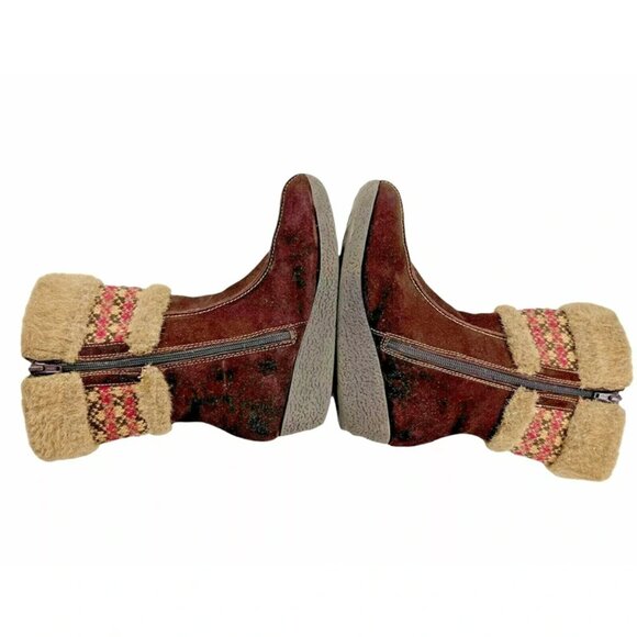 Bass Womens Brown‎ Suede Round Toe Mid Calf Comfort Snow Boots Size US 4 - Picture 5 of 8